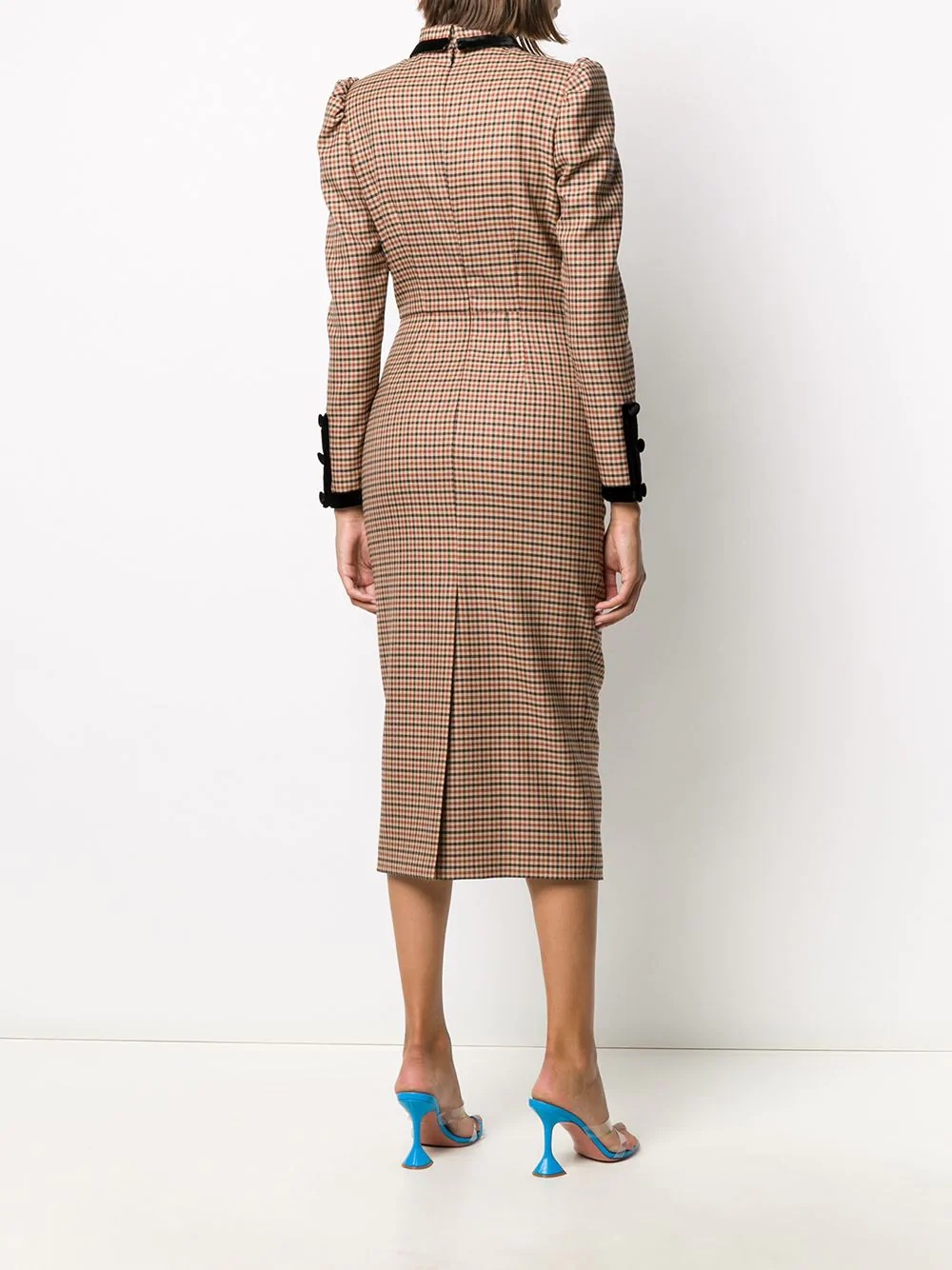 check print pencil dress - 4