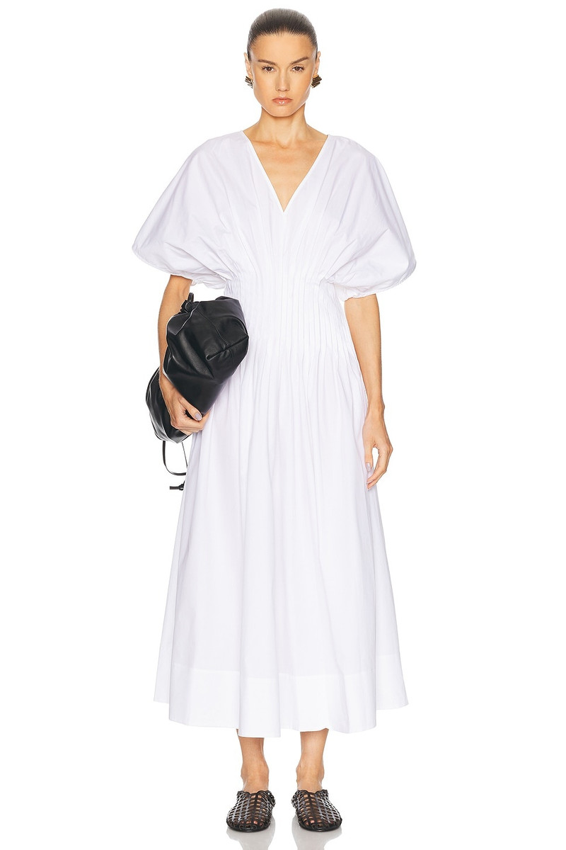 House of Dagmar Poplin V Neck Dress outlook