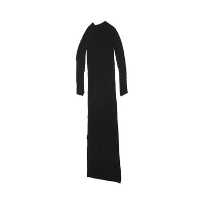 BALENCIAGA Women's Spiral Maxi Dress in Black outlook