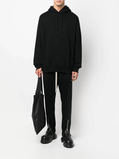 Rick Owens drawstring-fastening waistband track pants outlook