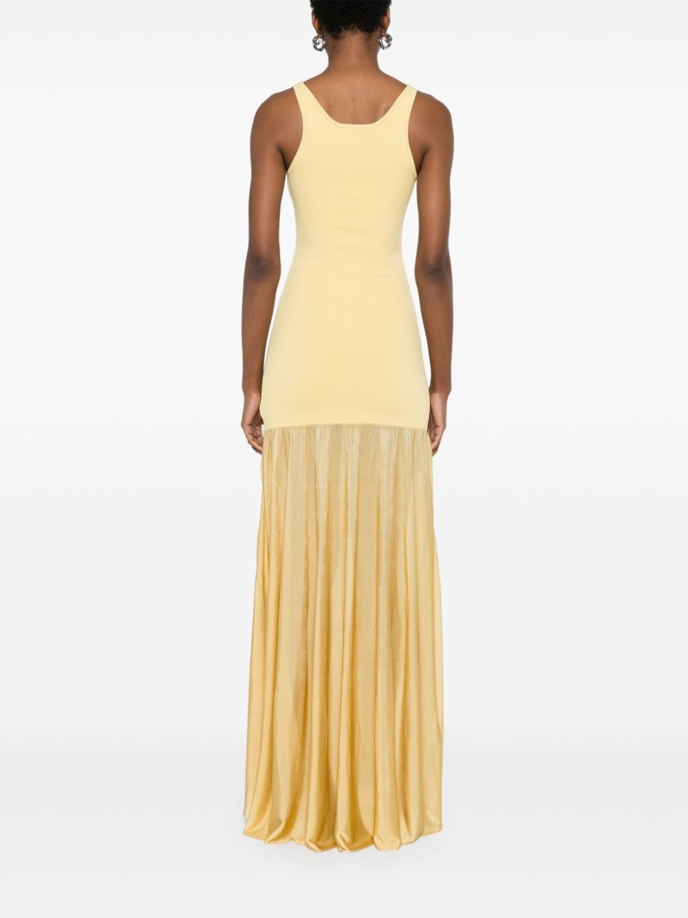 panelled maxi dress - 4