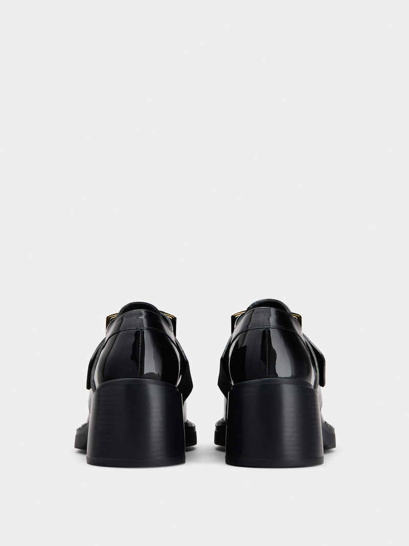 Viv' Rangers Metal Buckle Loafers in Patent Leather 6