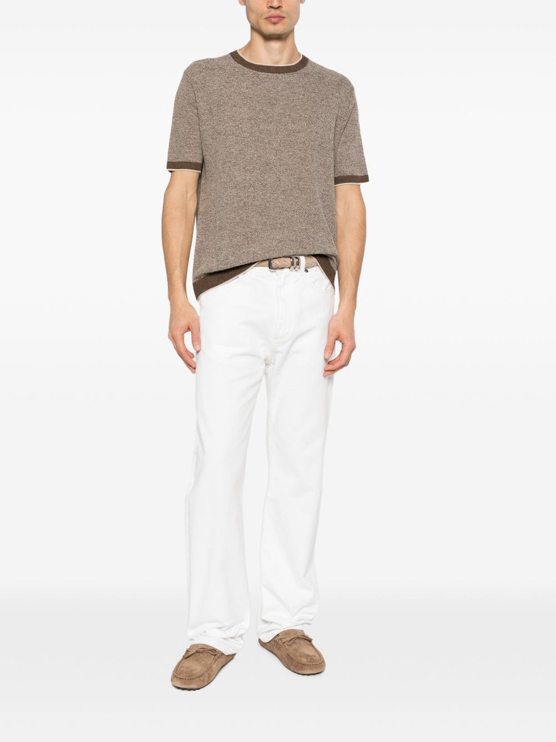 Canali trimmed short-sleeve T-shirt outlook