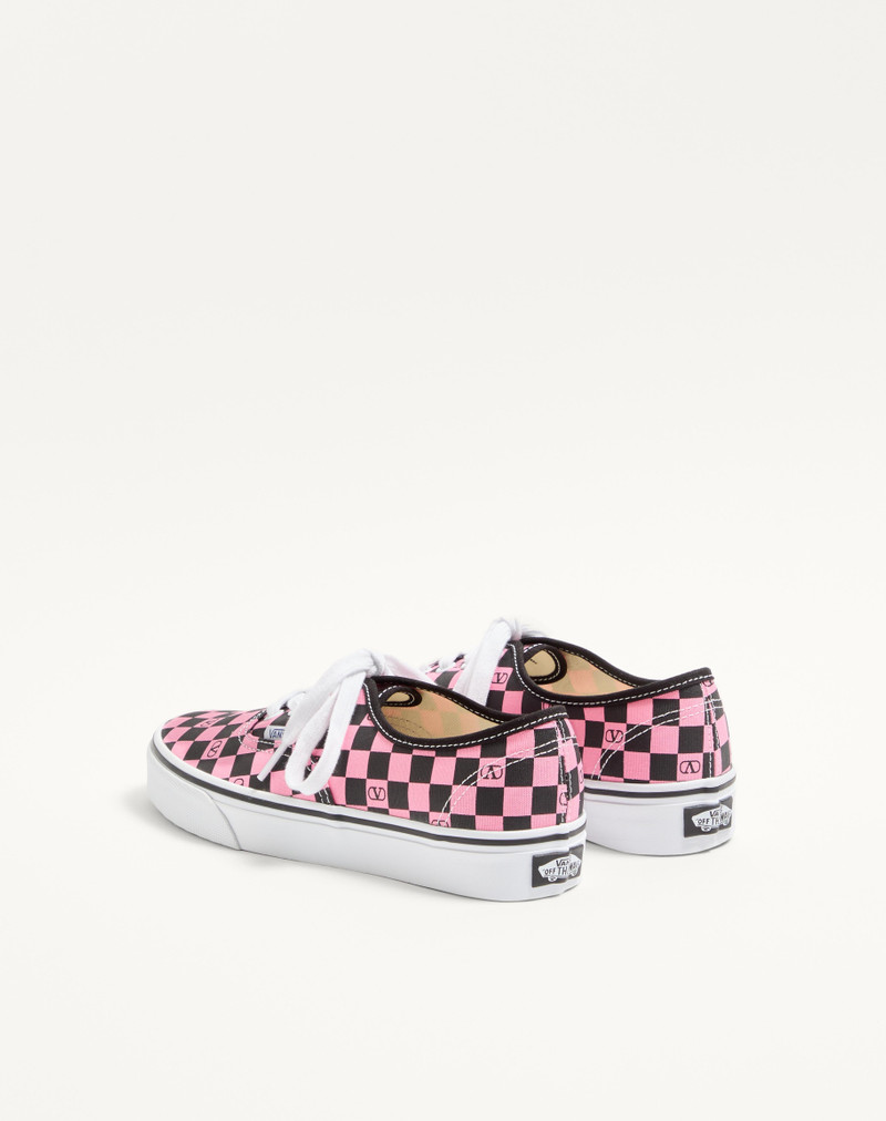 Valentino VALENTINO GARAVANI AND VANS LOW-TOP TRAINER IN FABRIC WITH VLOGO CHECKERBOARD PRINT outlook