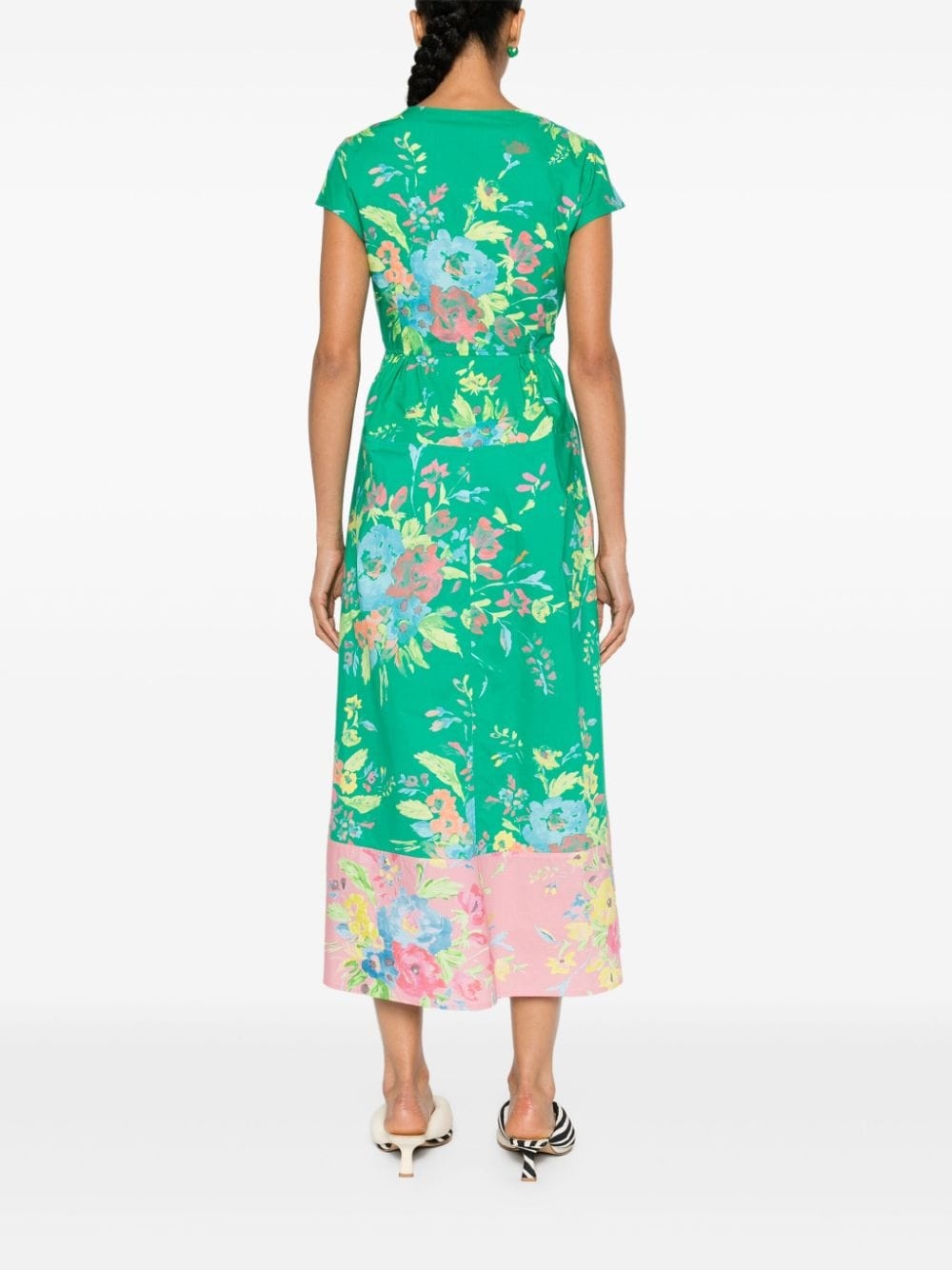 floral-print cotton dress - 4