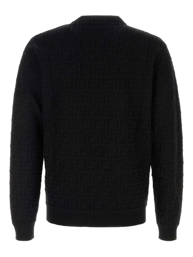 FENDI FF-pattern cotton sweater outlook