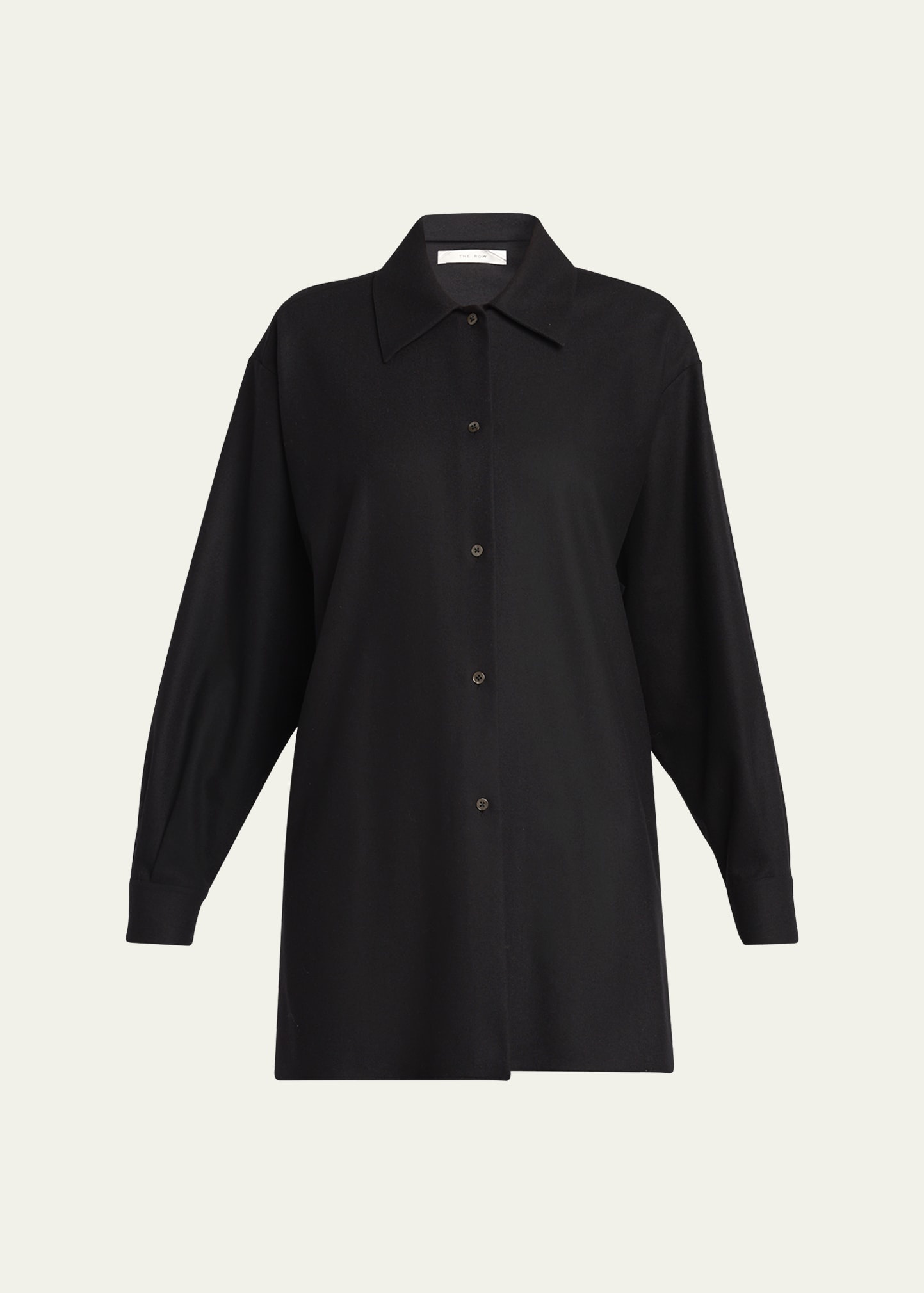 Komako Button Down Wool Cashmere Blouse - 1