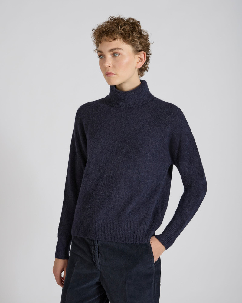 SLOWEAR Regular fit polo neck in wool and Alpaca outlook