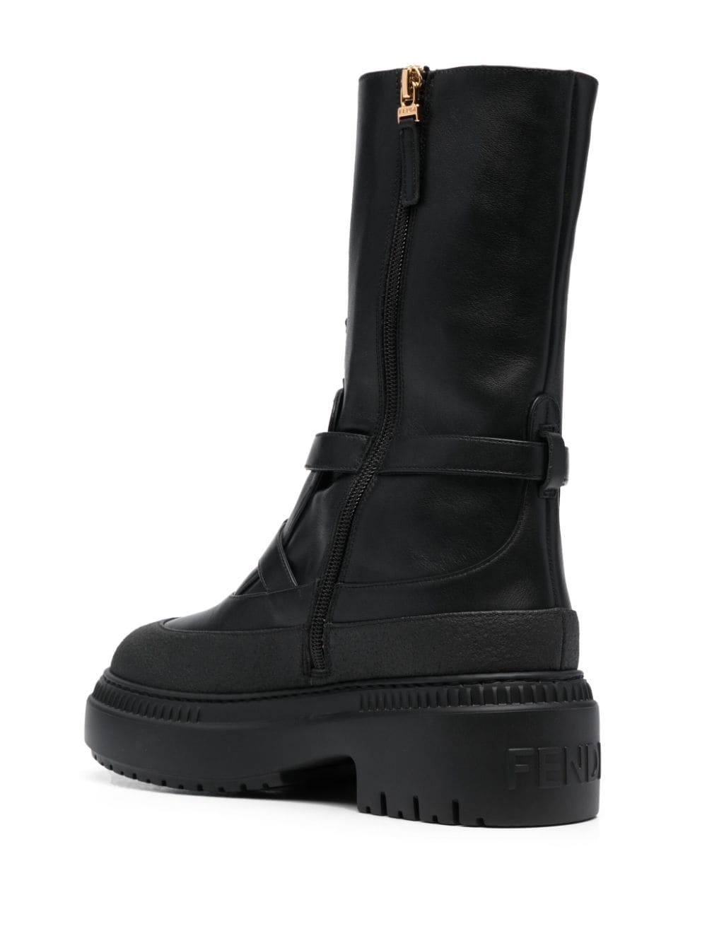Delfina leather biker boots - 3