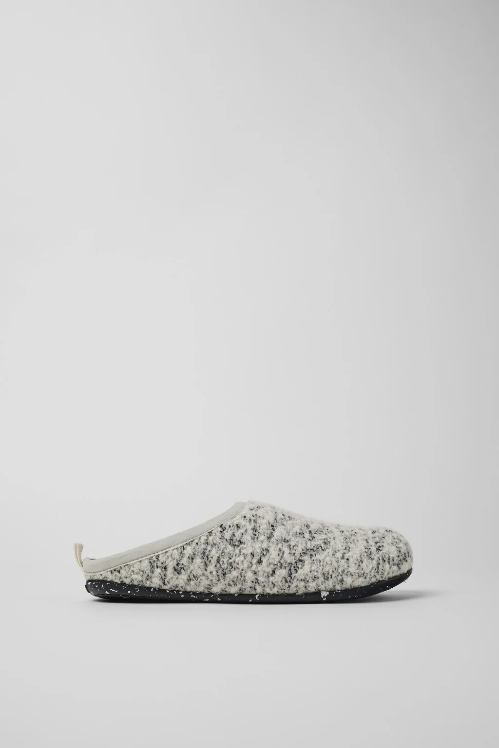 Wabi White and black Slippers for Women - 1