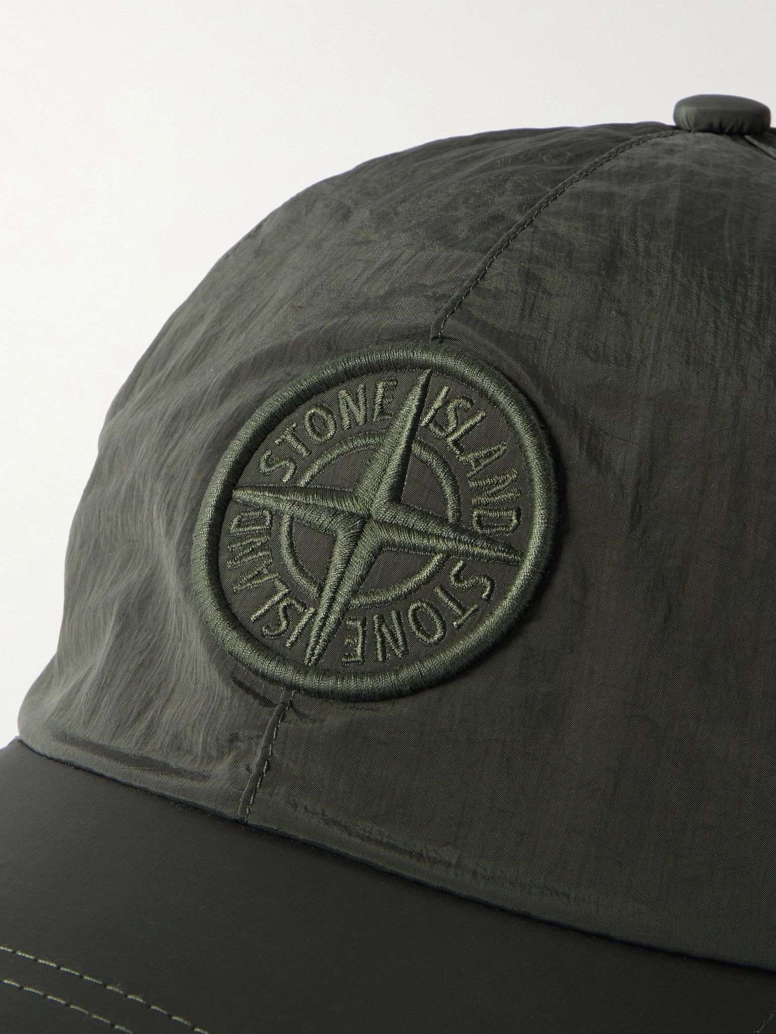 Logo-Appliquéd ECONYL® Nylon Metal Cap Green - 4