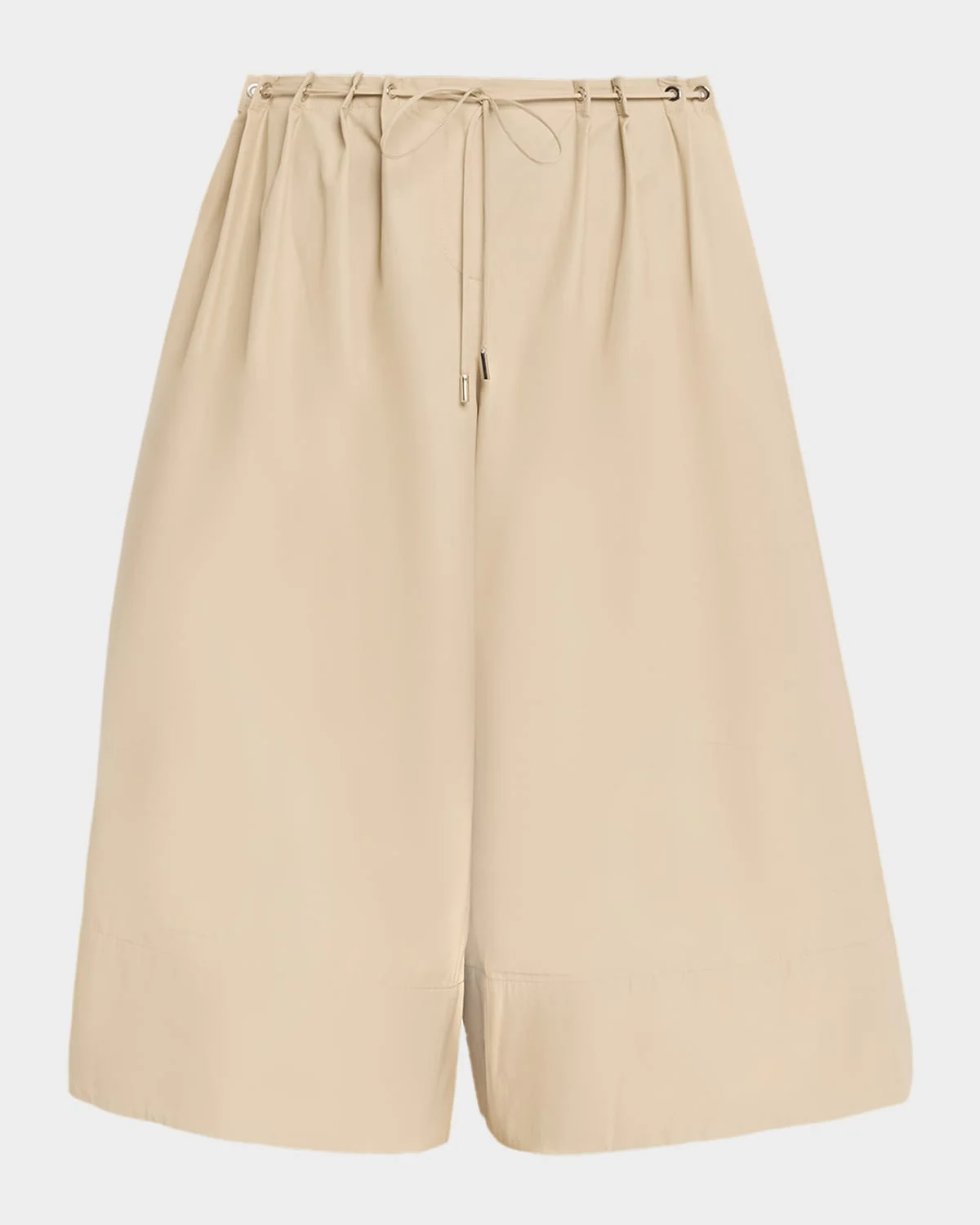Sutton Drawstring Wide-Leg Bermuda Shorts - 1
