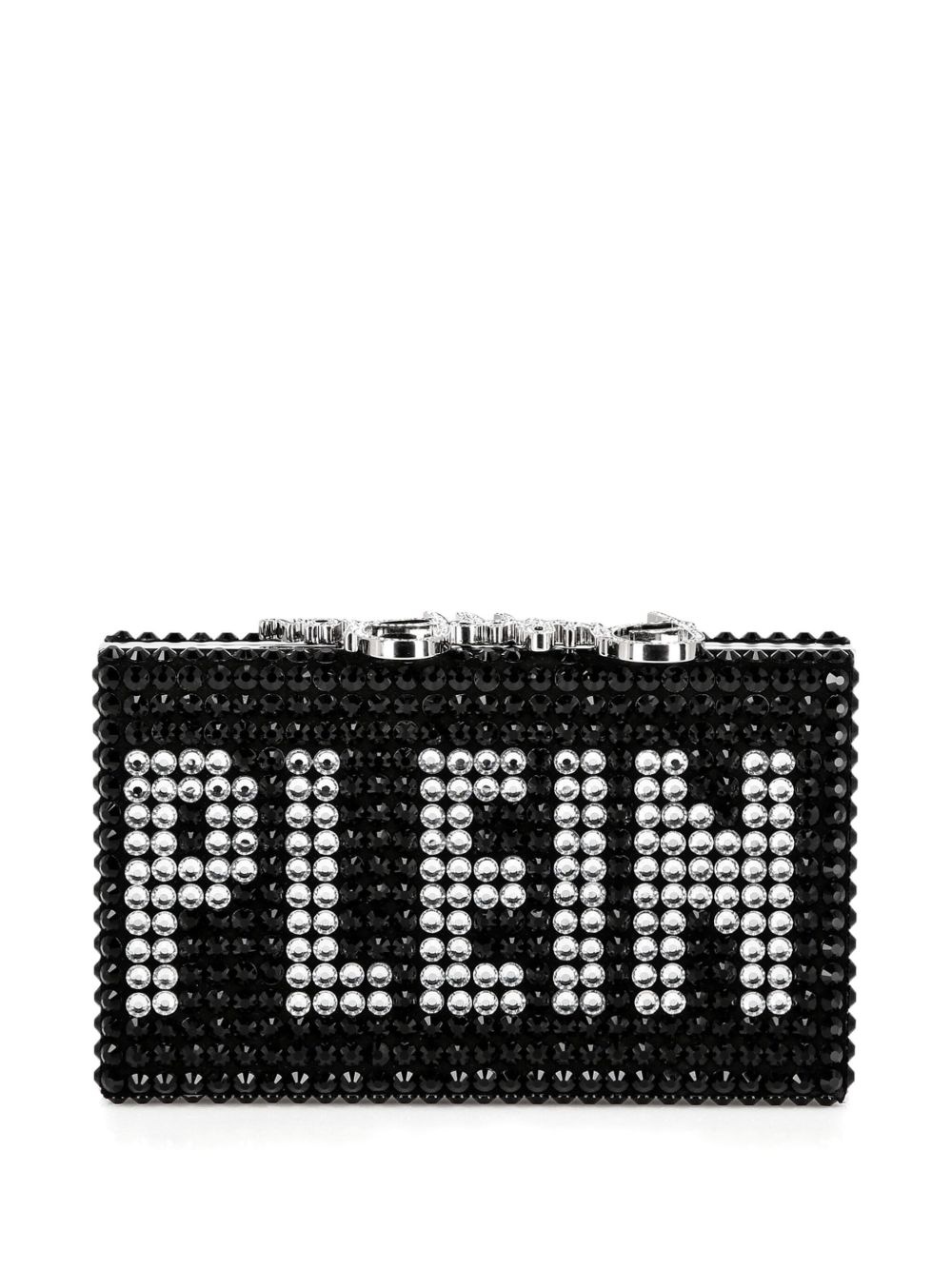 crystal-embellished clutch bag - 3