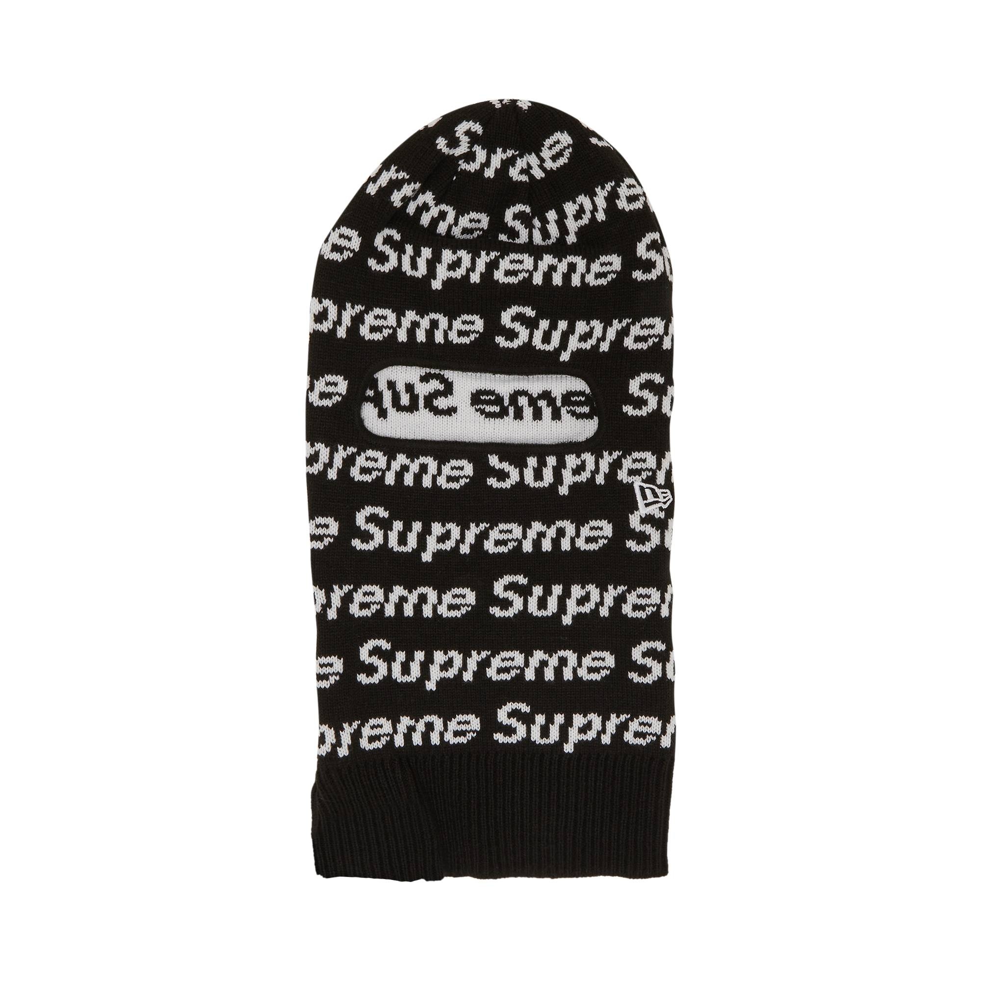 Supreme x New Era Repeat Balaclava 'Black' - 1