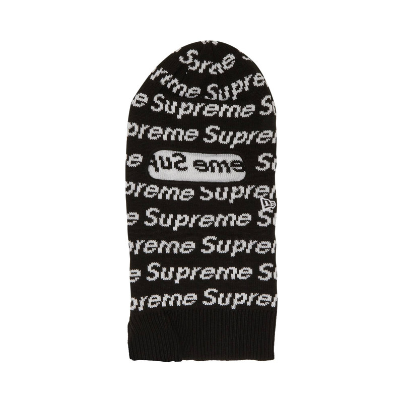 Supreme x New Era Repeat Balaclava 'Black' - 1