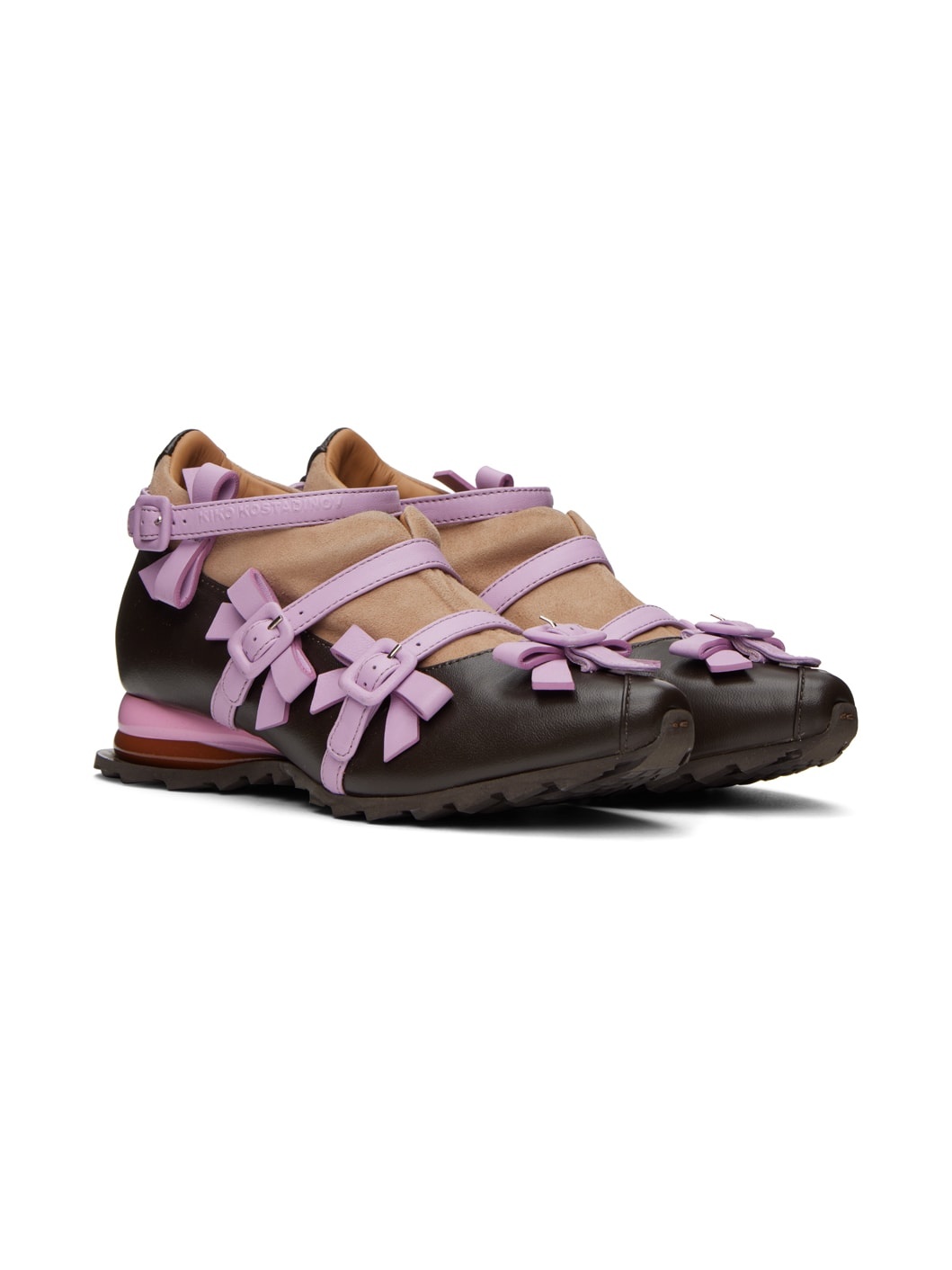 Brown & Purple Hybrid Sneakers - 4