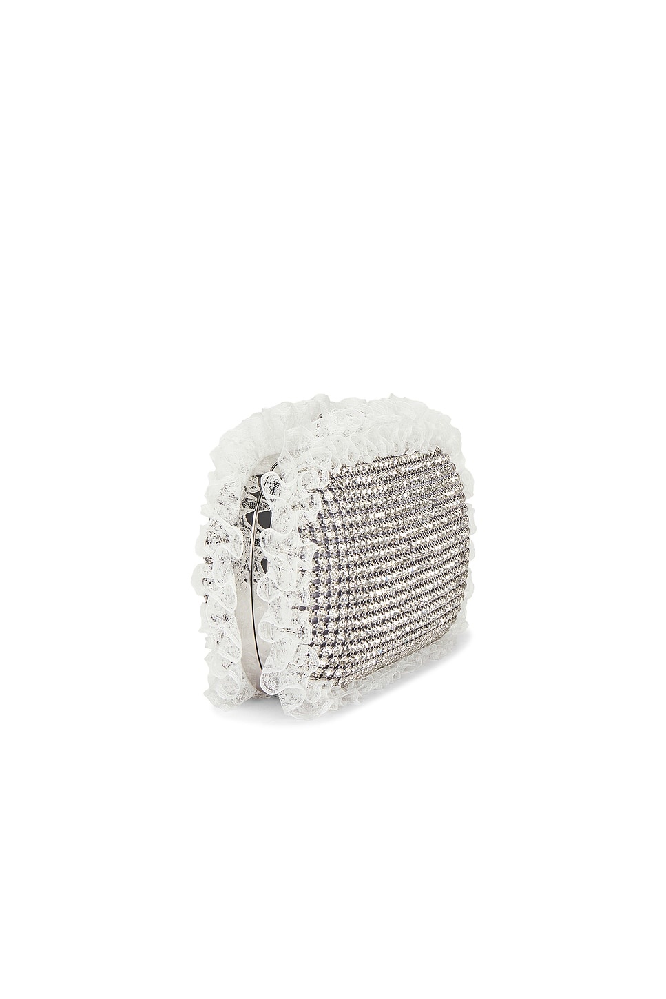 x Christopher Kane Crystal Lace Detail Clutch - 3