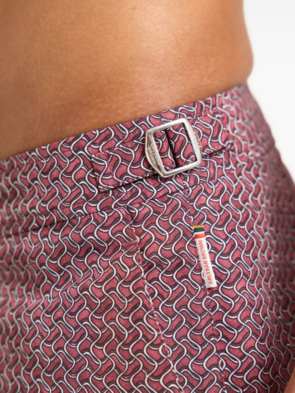 Bulldog ripcord-pattern swim shorts - 3