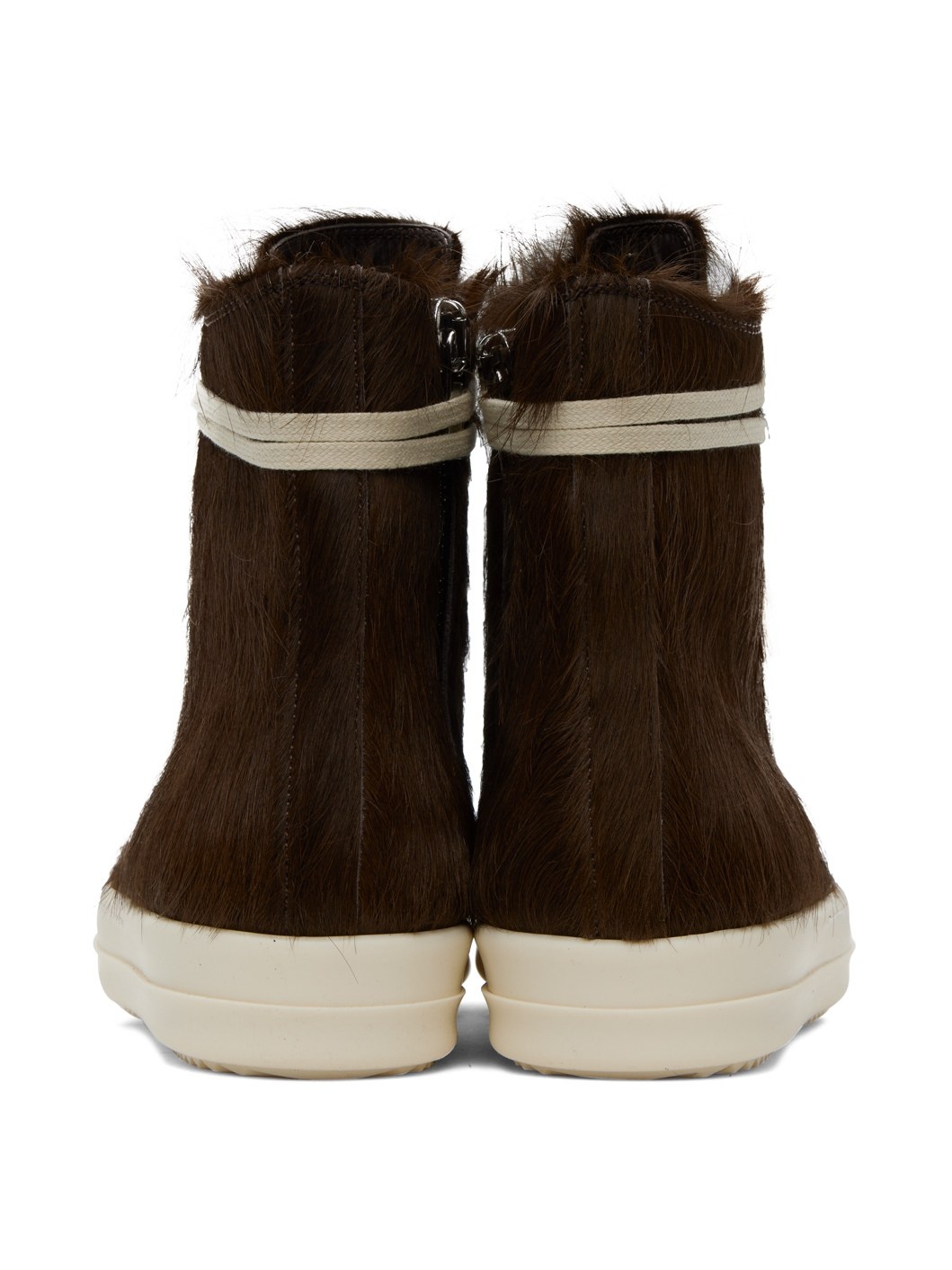 Brown Fur Sneakers - 2
