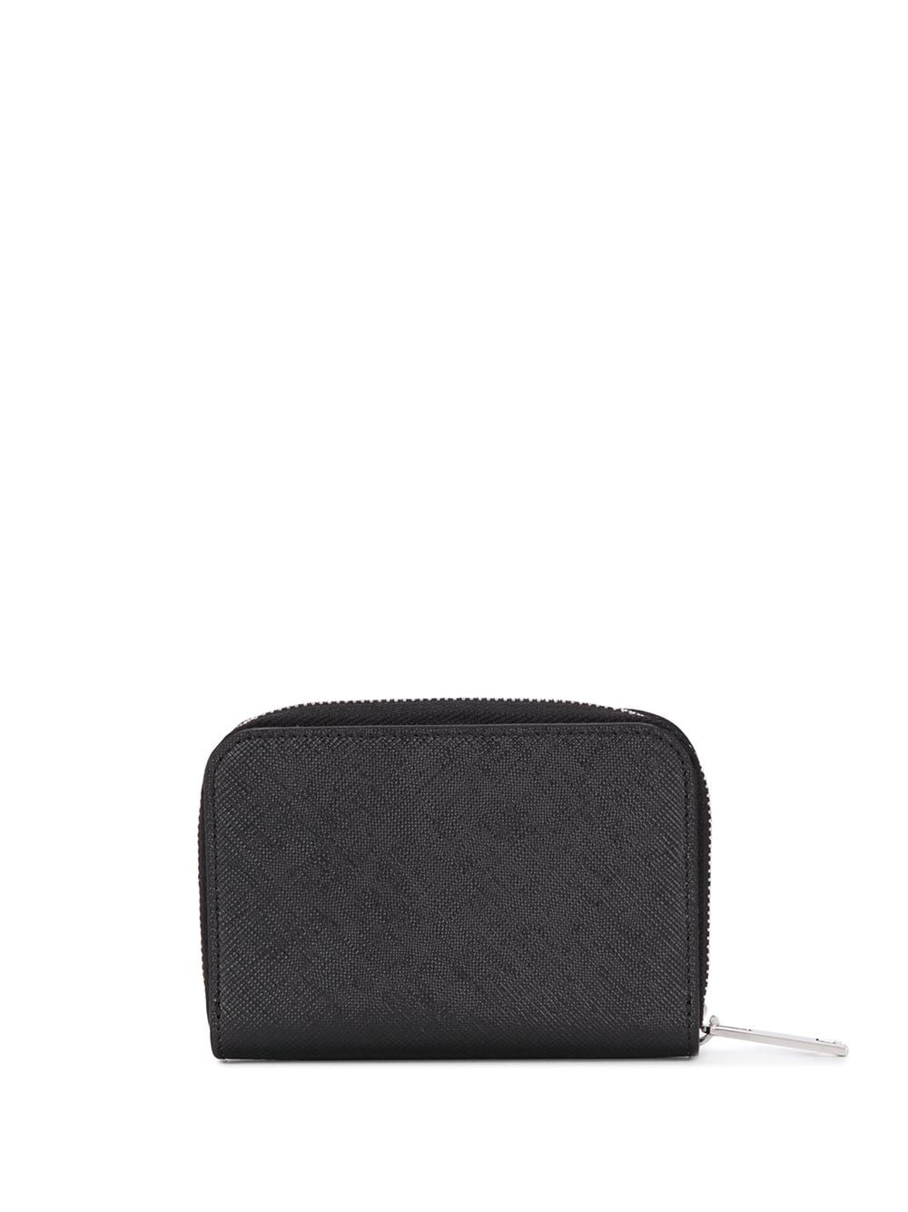 logo-print zip purse - 2