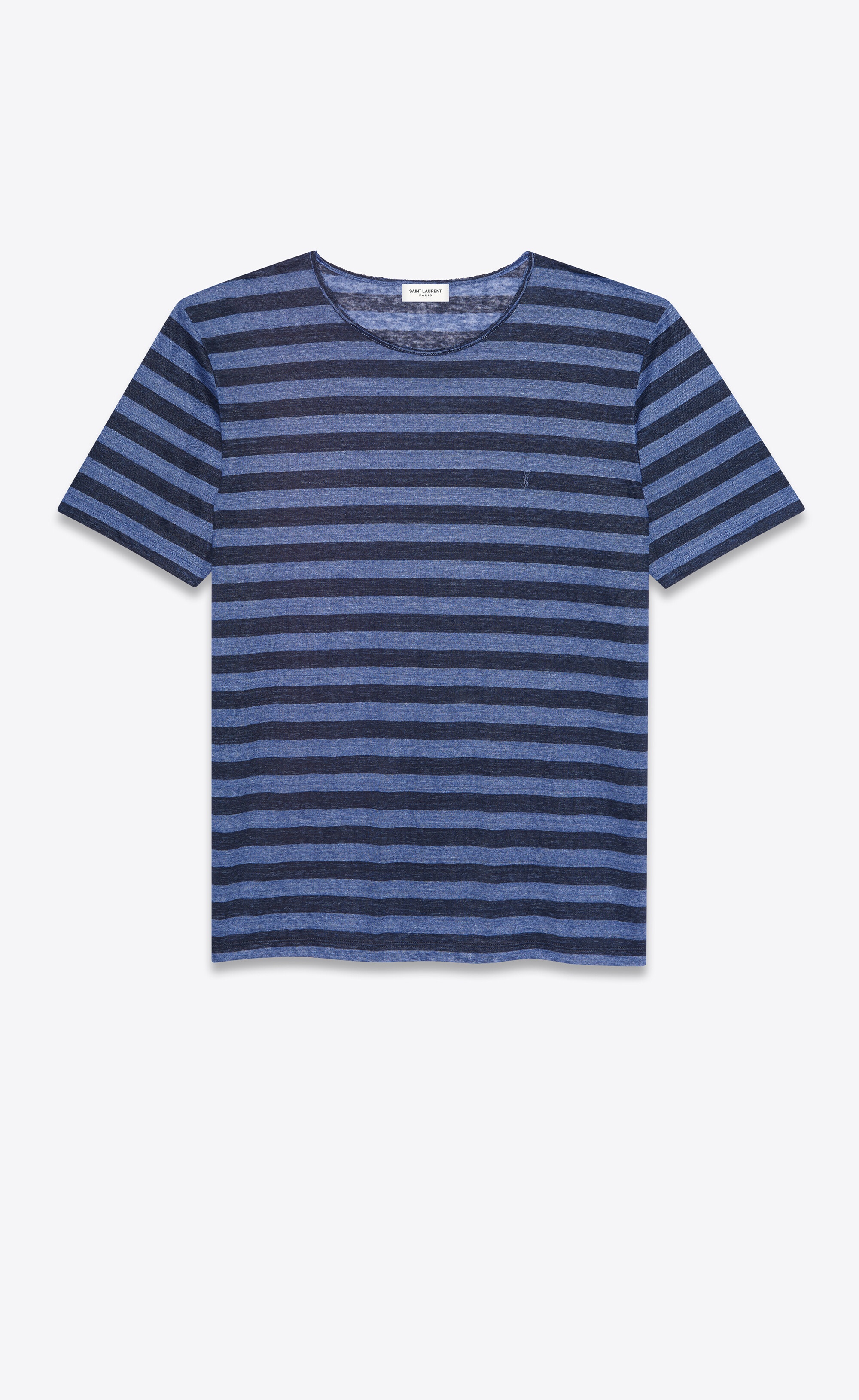 striped monogram t-shirt in jersey - 1