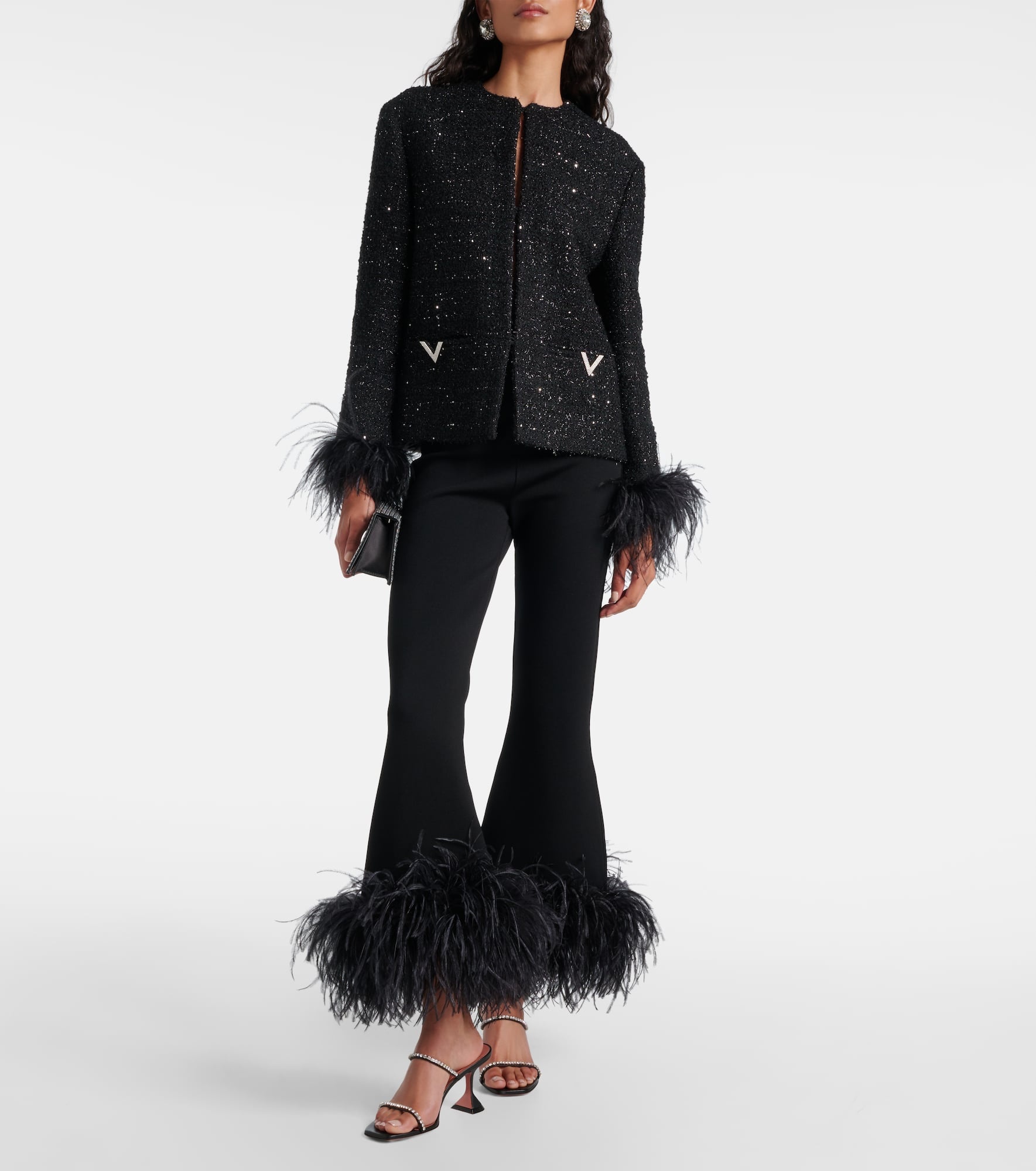 Gilda 70 embellished leather mules - 2