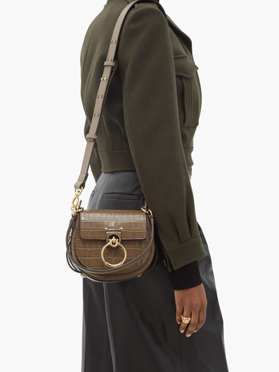 Chloé Tess small crocodile-effect leather bag outlook