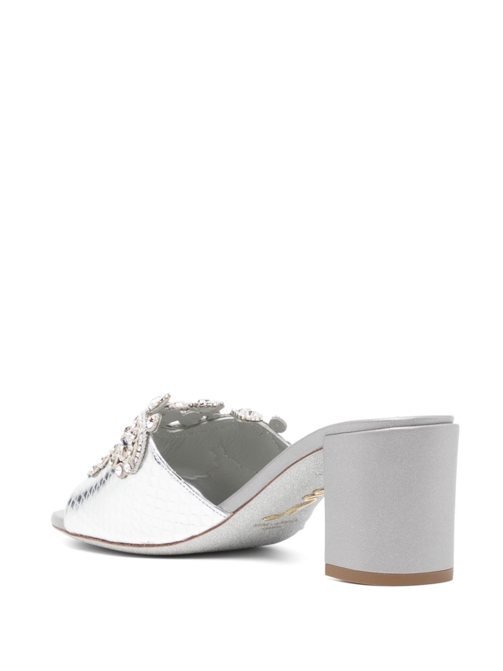 crystal embellishment sandals - 3