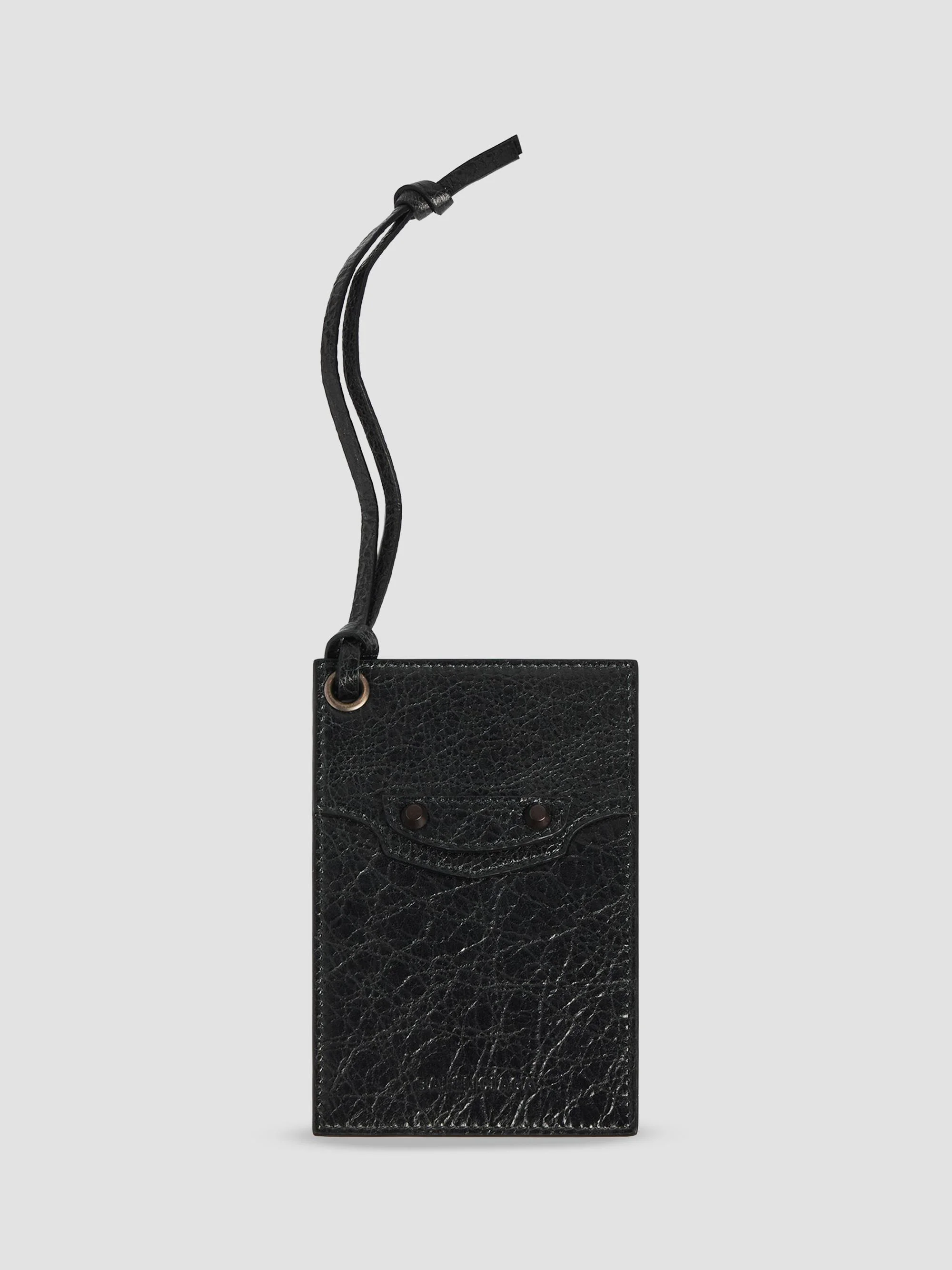 Men's Le City Charm-Keychain Card Holder - Black - 1