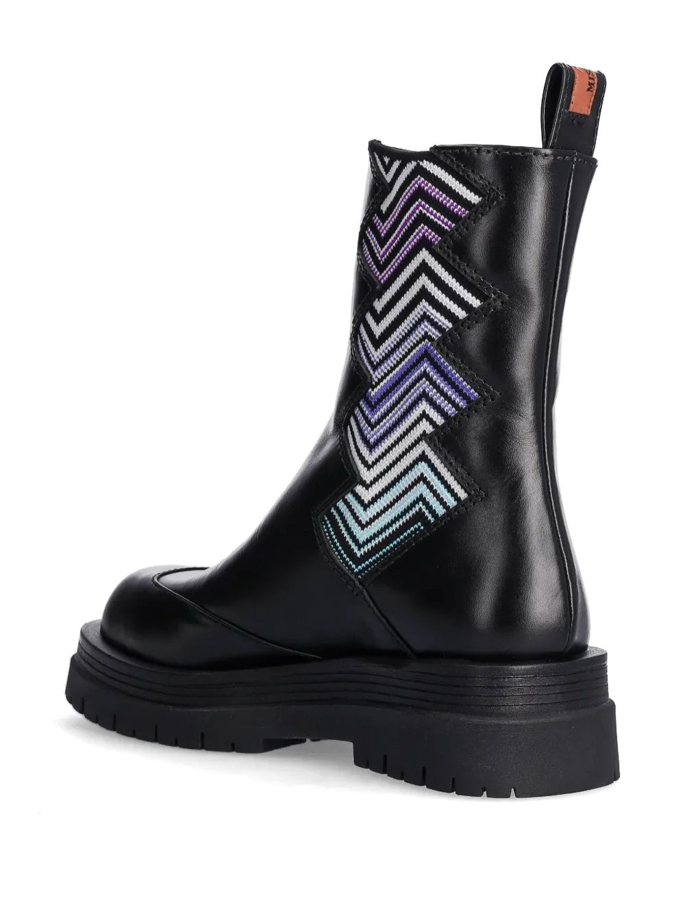 zigzag-detail ankle boots - 3