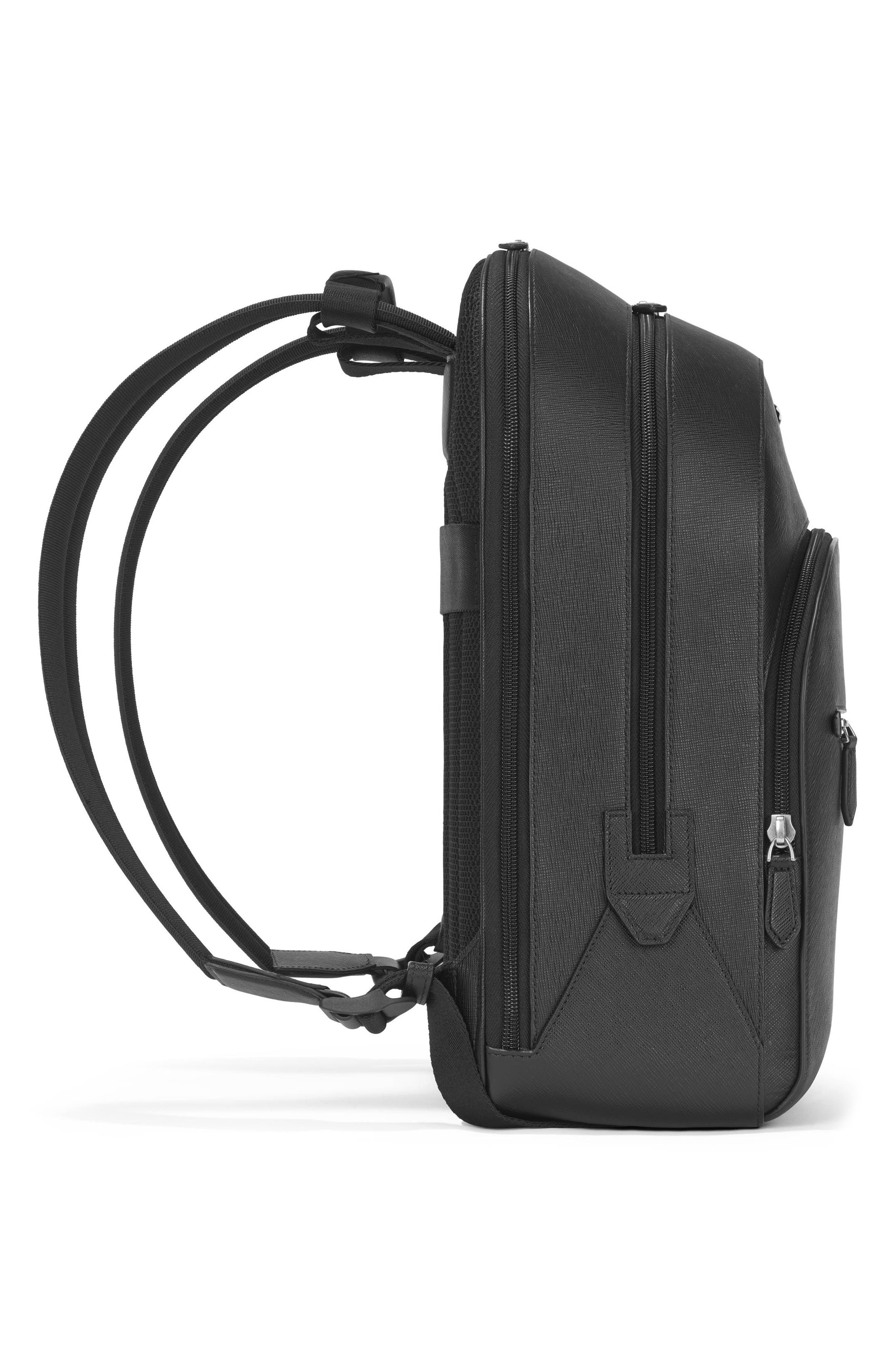 Montblanc Large Sartorial Leather Backpack in Black at Nordstrom - 5
