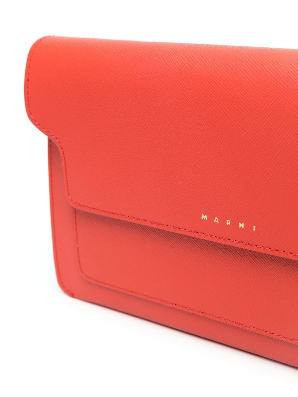 logo-print leather crossbody bag - 4