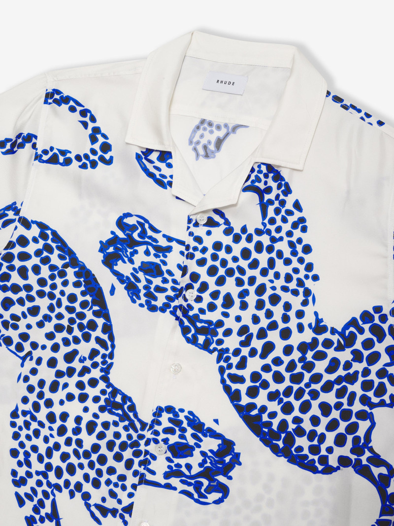 Rhude SILK LEOPARD SS BUTTON UP outlook