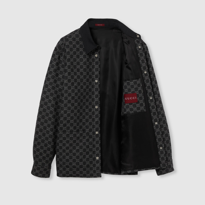 Brushed GG flannel jacket 7