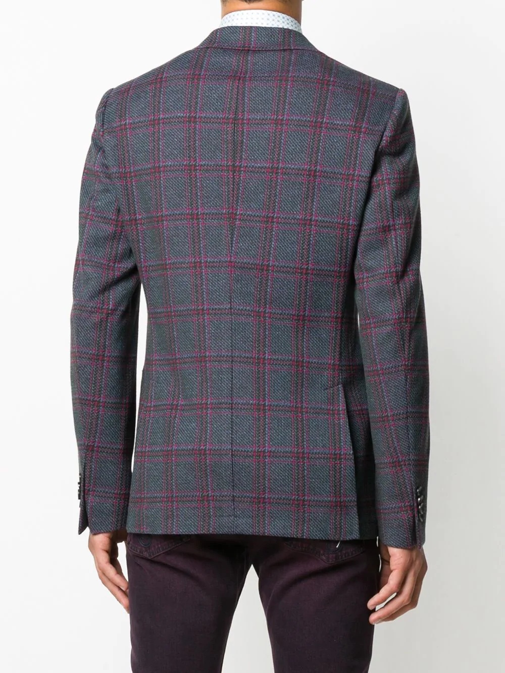 checked blazer - 4