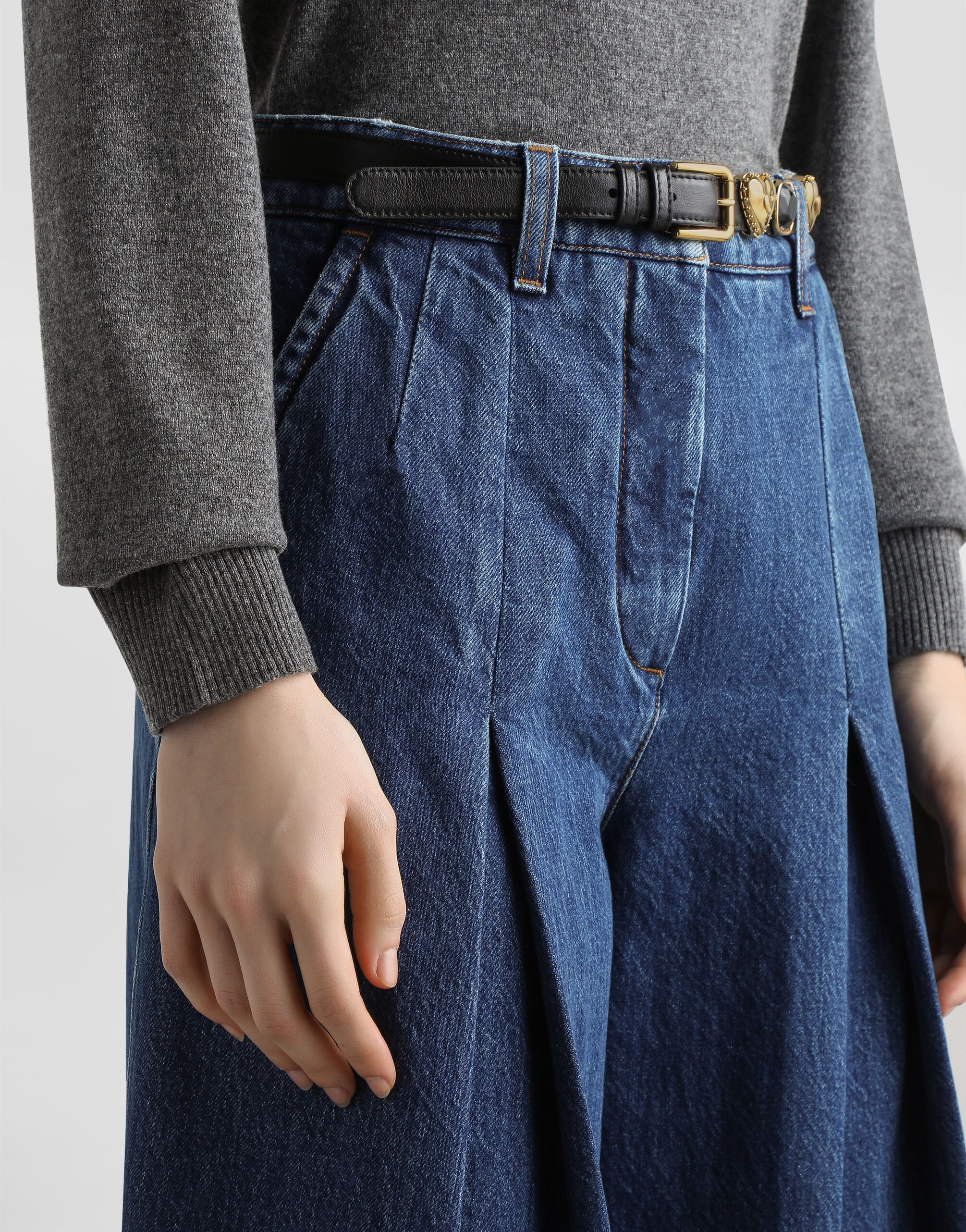5-pocket denim trousers - 2