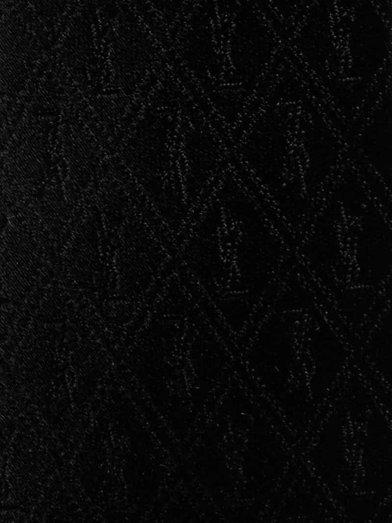 Monogram pattern silk tie - 2