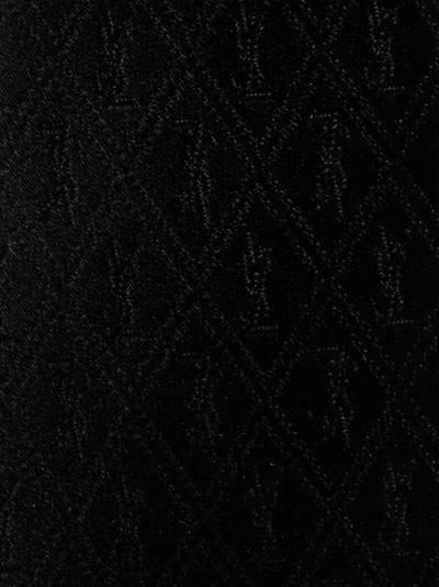 SAINT LAURENT Monogram pattern silk tie outlook