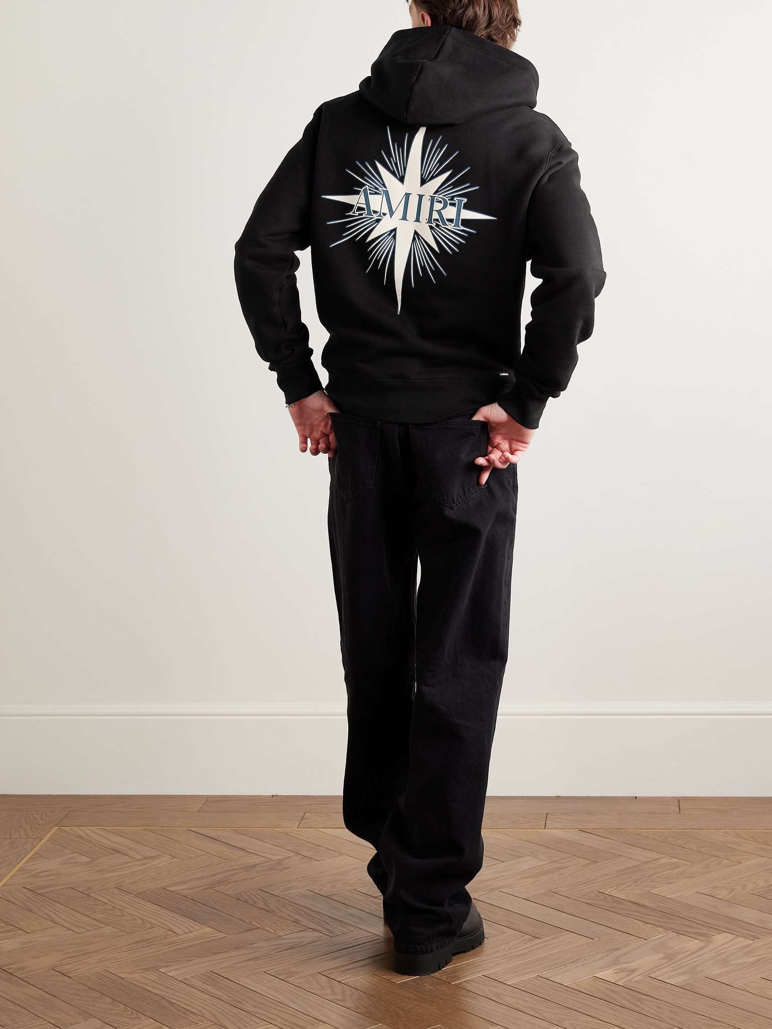 Starburst Logo-Print Cotton-Blend Jersey Hoodie - 2