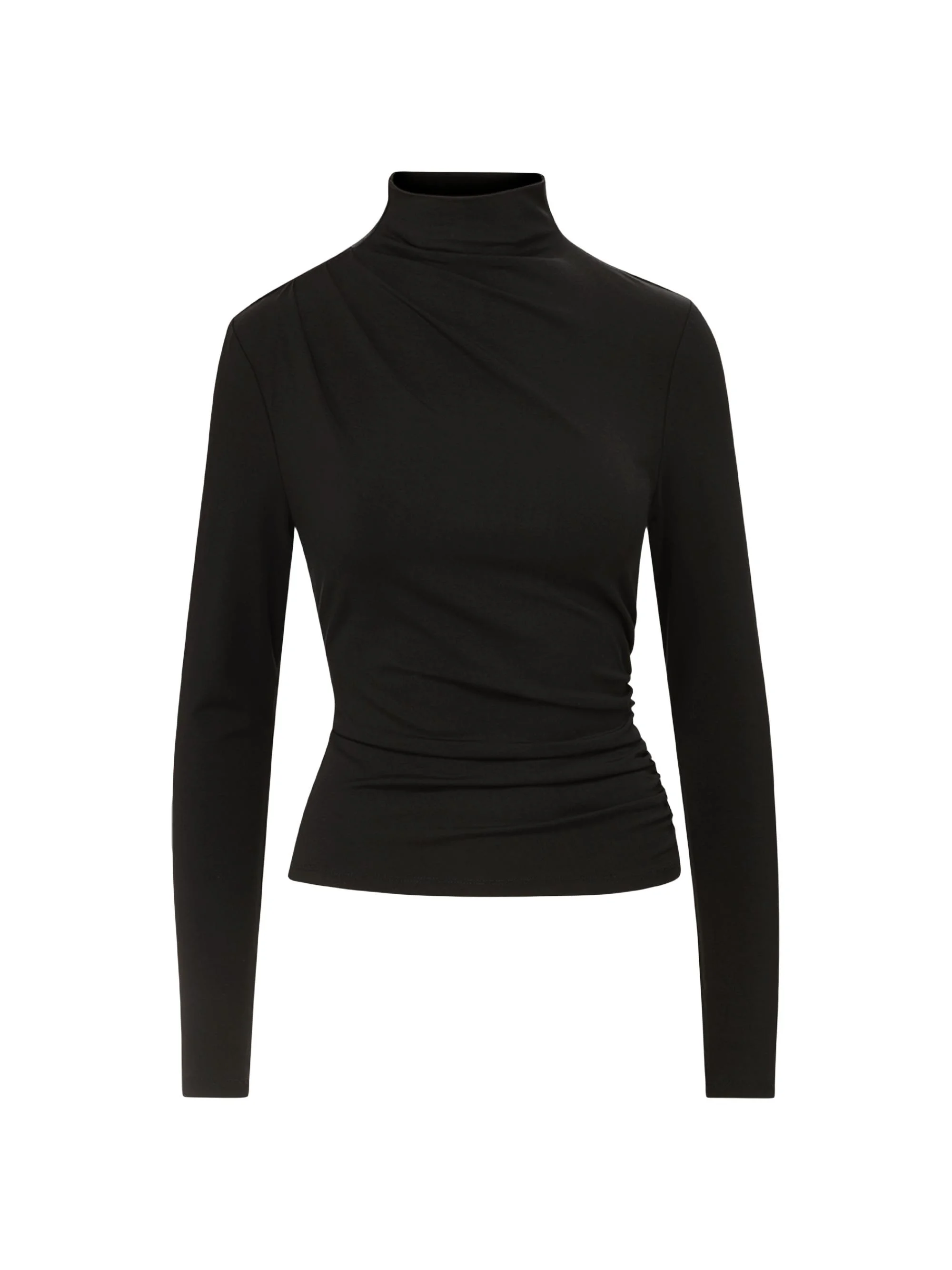 Women's Mylie Gathered Top - Black - 1