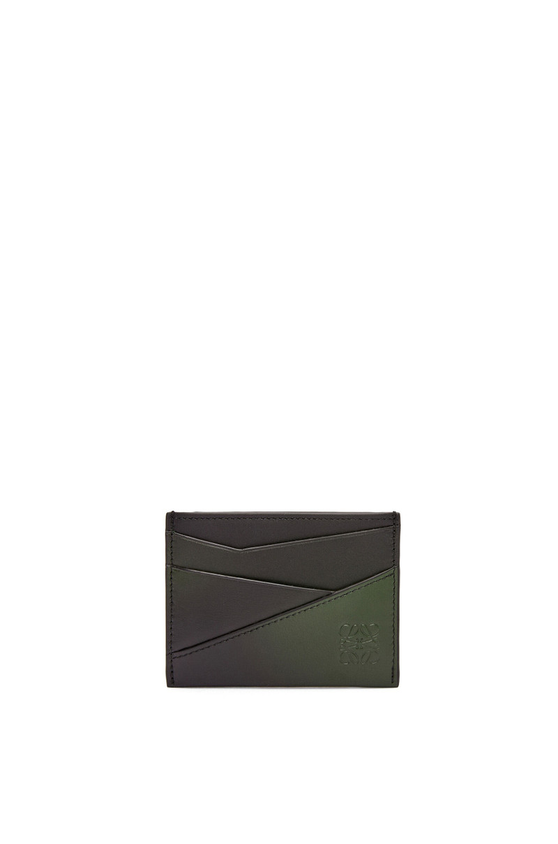 Puzzle plain cardholder in silk calfskin 1