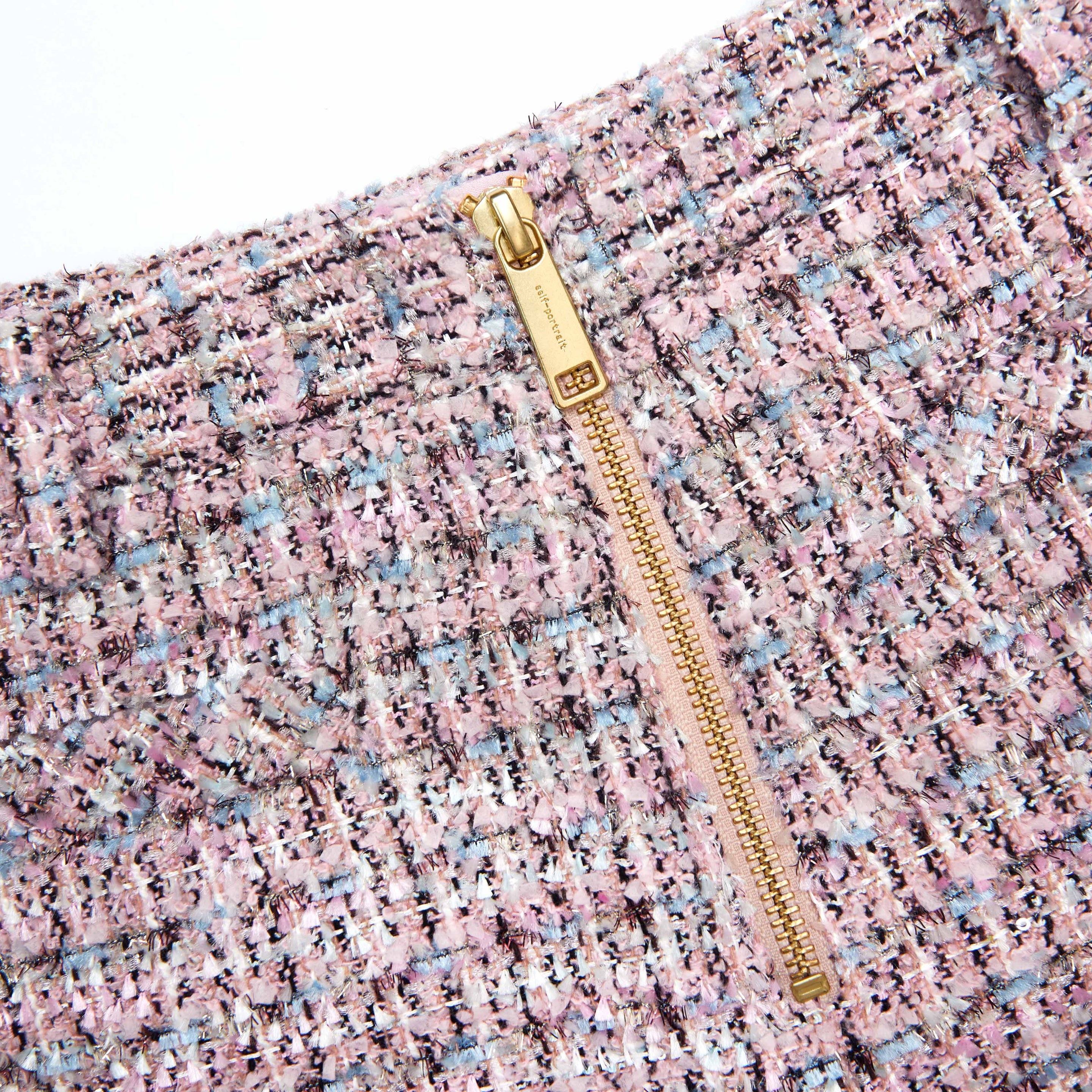 Pink Boucle Shorts - 5
