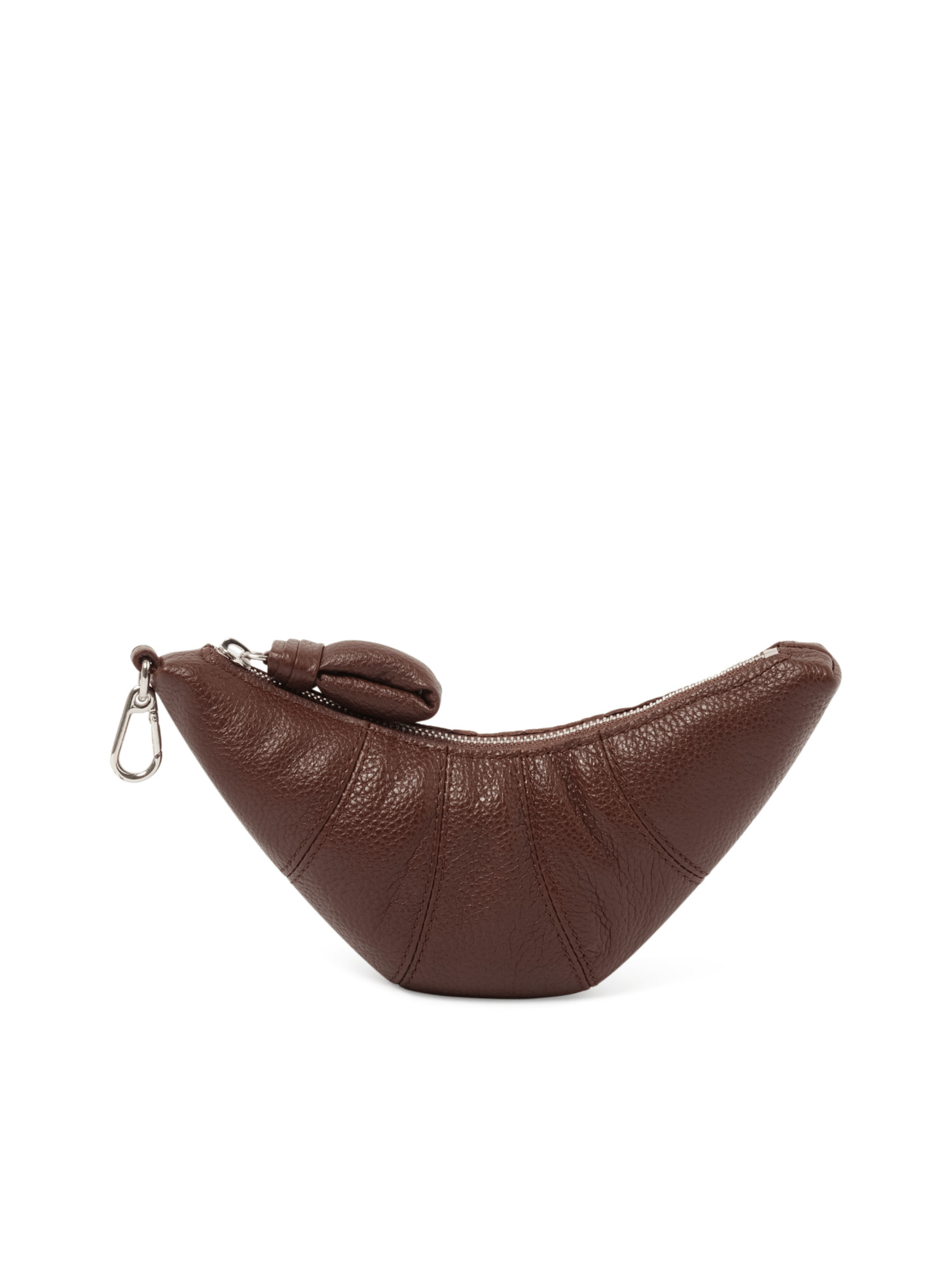 Crossbody Croissant Coin Purse in Roasted Pecan - 1