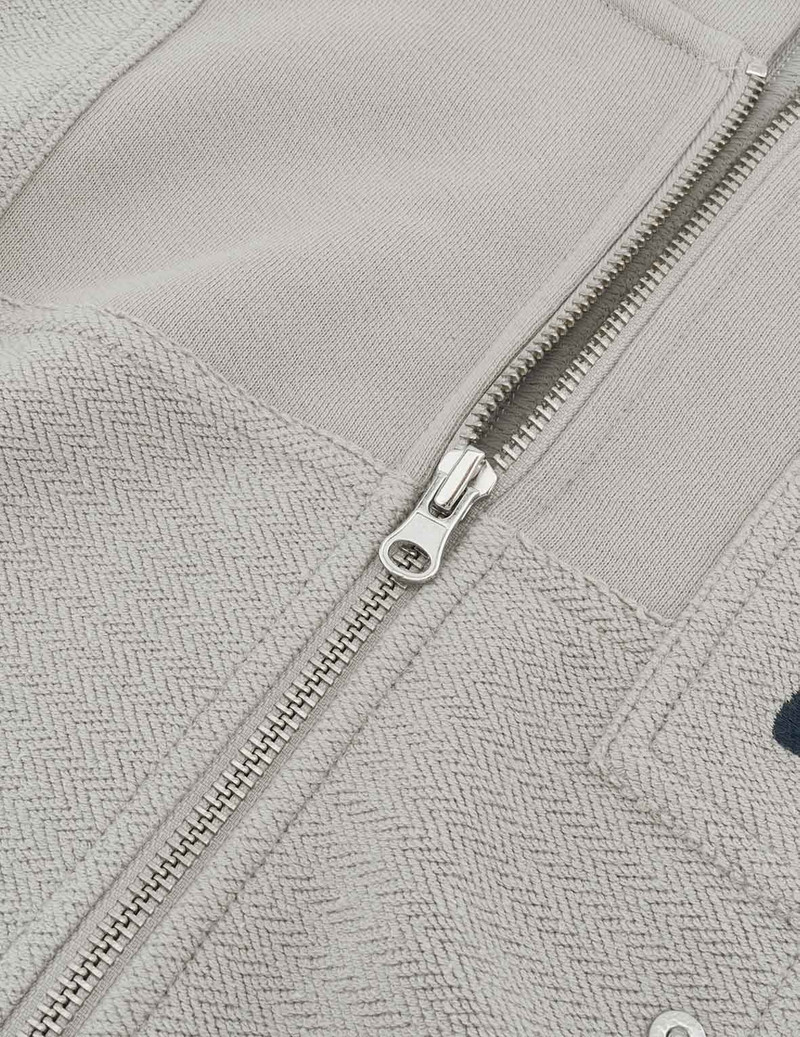 Seagull Embroidery and Fabric Blocking Relax Fit Hoodie 7