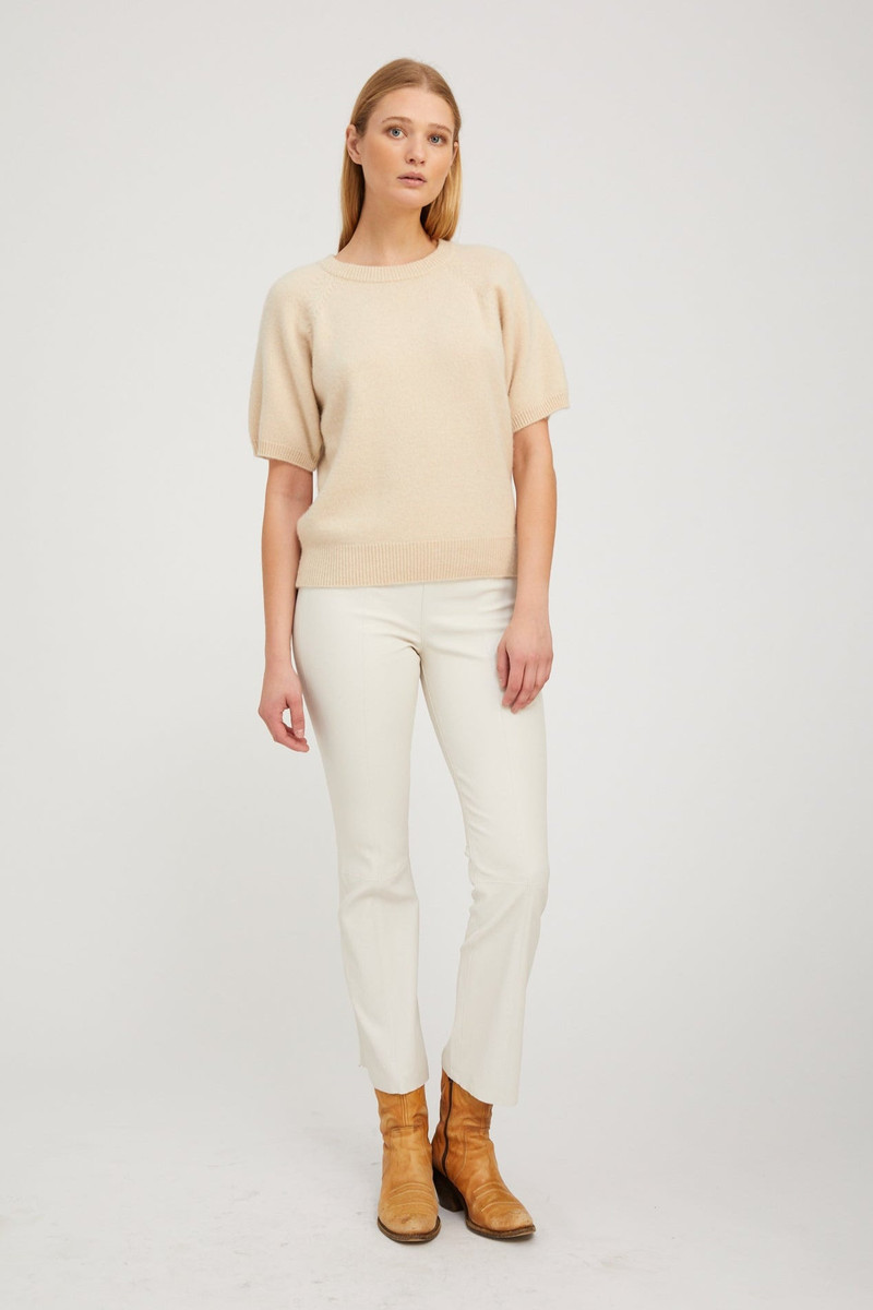 SPRWMN OAT CASHMERE SHORT SLEEVE RAGLAN SWEATER outlook