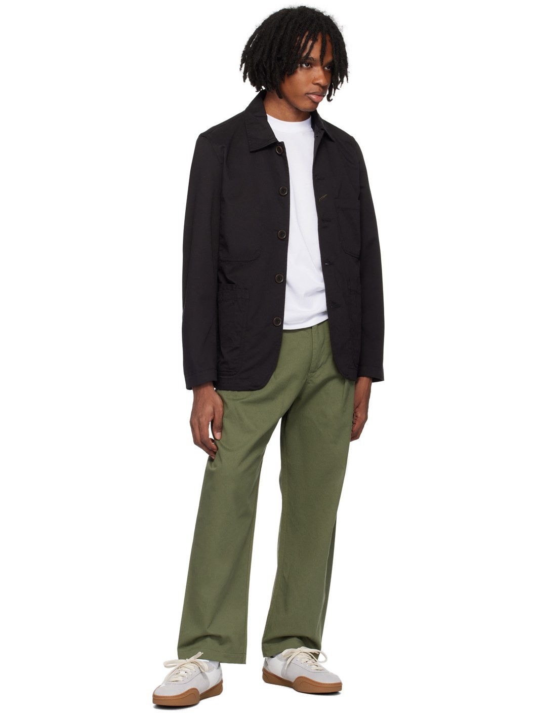 Black Patch Pocket Jacket - 4