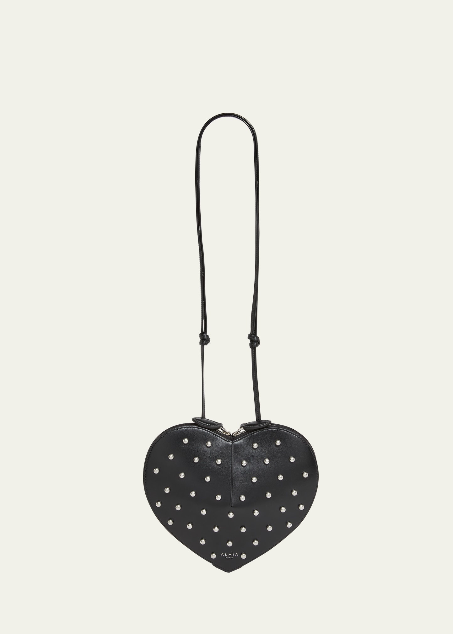 Le Coeur Pearly Leather Crossbody Bag - 1