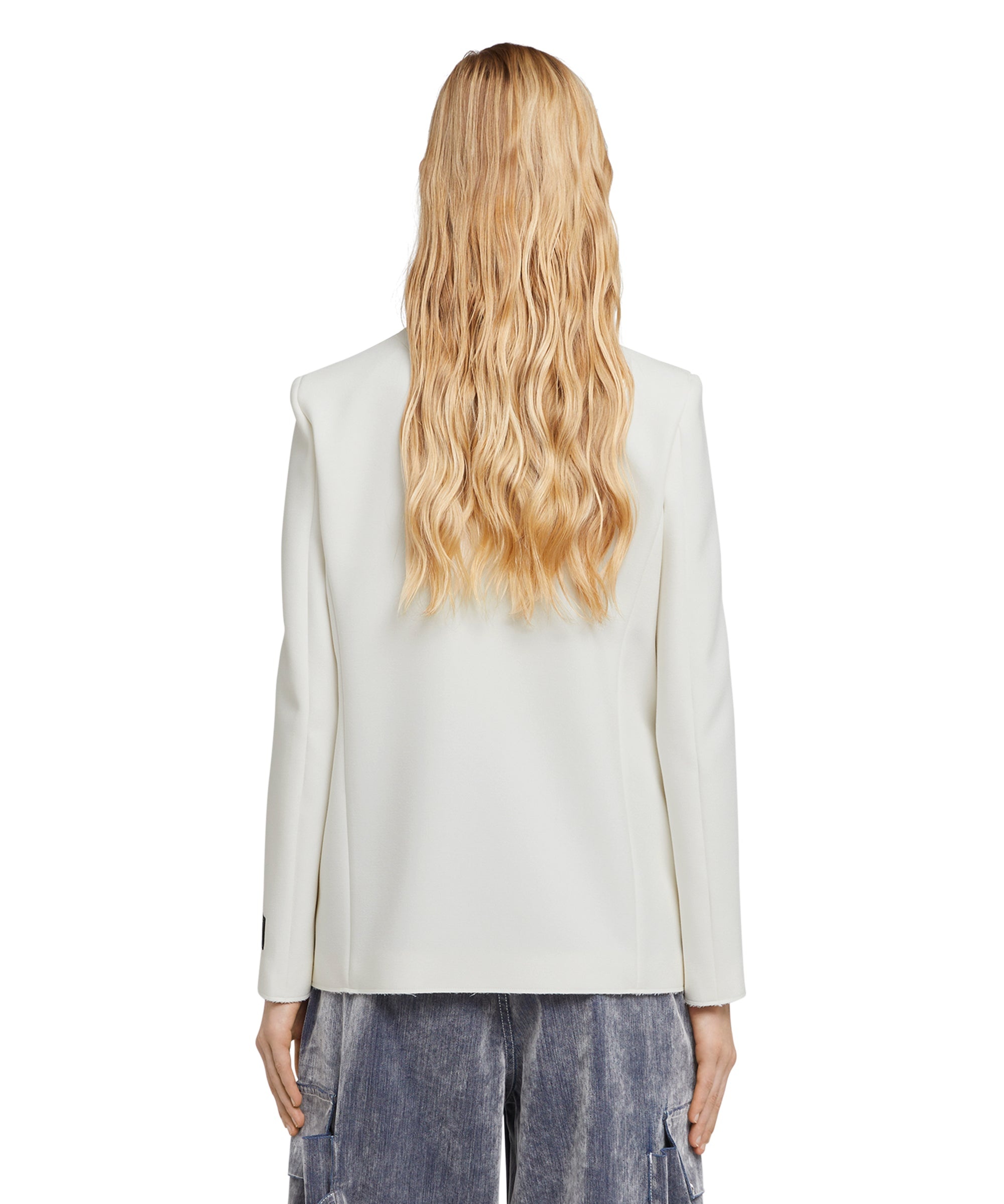 Double-breasted  jacket with  "Double Crepe Cady" workmanship - 3