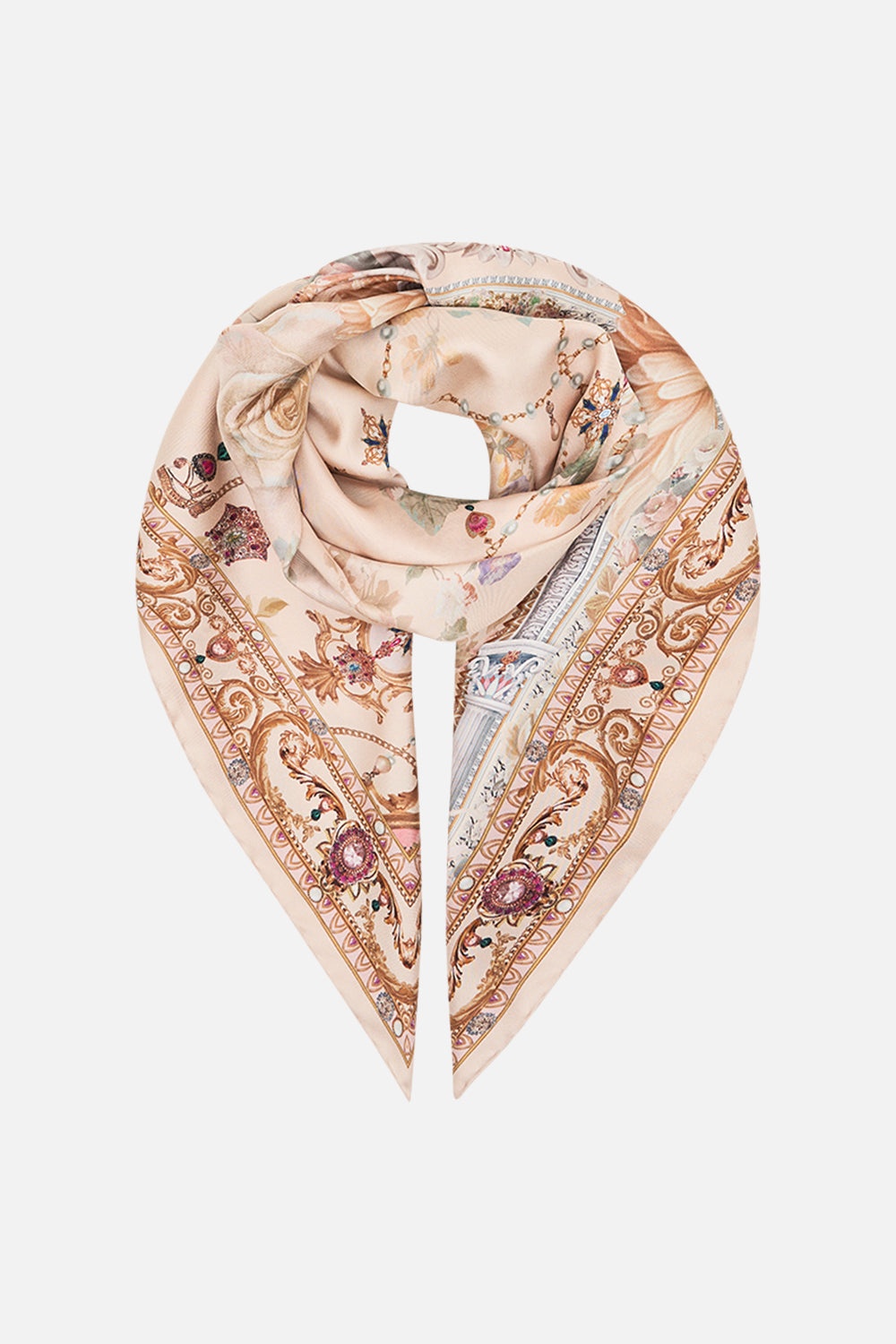 SILK SQUARE SCARF - 1