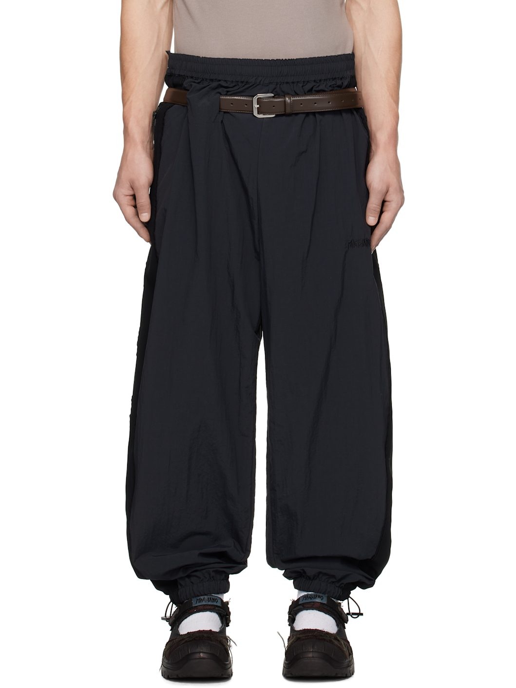 MAGLIANO Black Rave Track Pants | REVERSIBLE